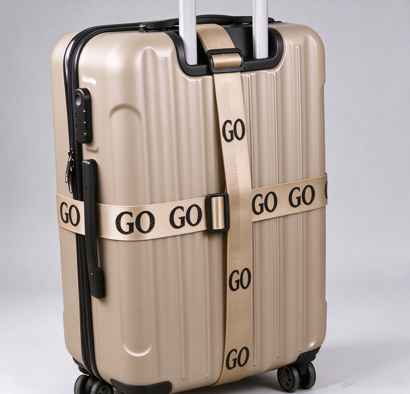 Custom Printed TSA Luggage Cross Webbing Strap TSA Lock Suitcase Cross Binding Belt